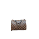Louis Vuitton Damier Ebene Speedy 30 Top Handle Satchel Handbag