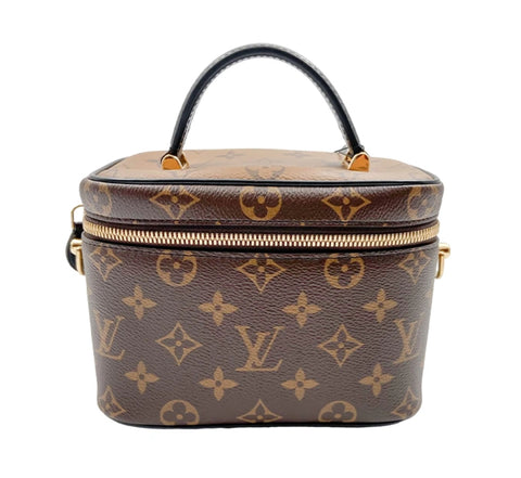 Louis Vuitton Monogram Vanity Pm Shoulder Bag (Authentic New) Leather Brown