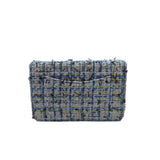 Chanel Tweed Woven WOC 27 Open with Card