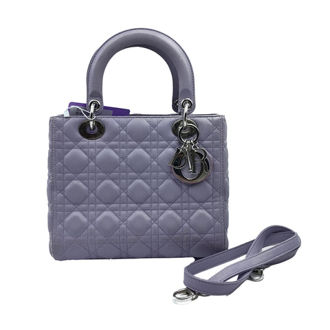 Dior sheepskin 5 grid Daifei purple