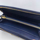 PRADA Navy Blue Zipper Wallet