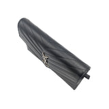 Yves saint laurent black lychee leather woc envelope chain bag