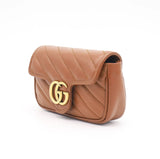 Gucci Marmont Matelasse mini crossbody bag Brown