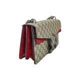 Gucci Beige/Red GG Supreme Canvas Medium Dionysus Shoulder Bag